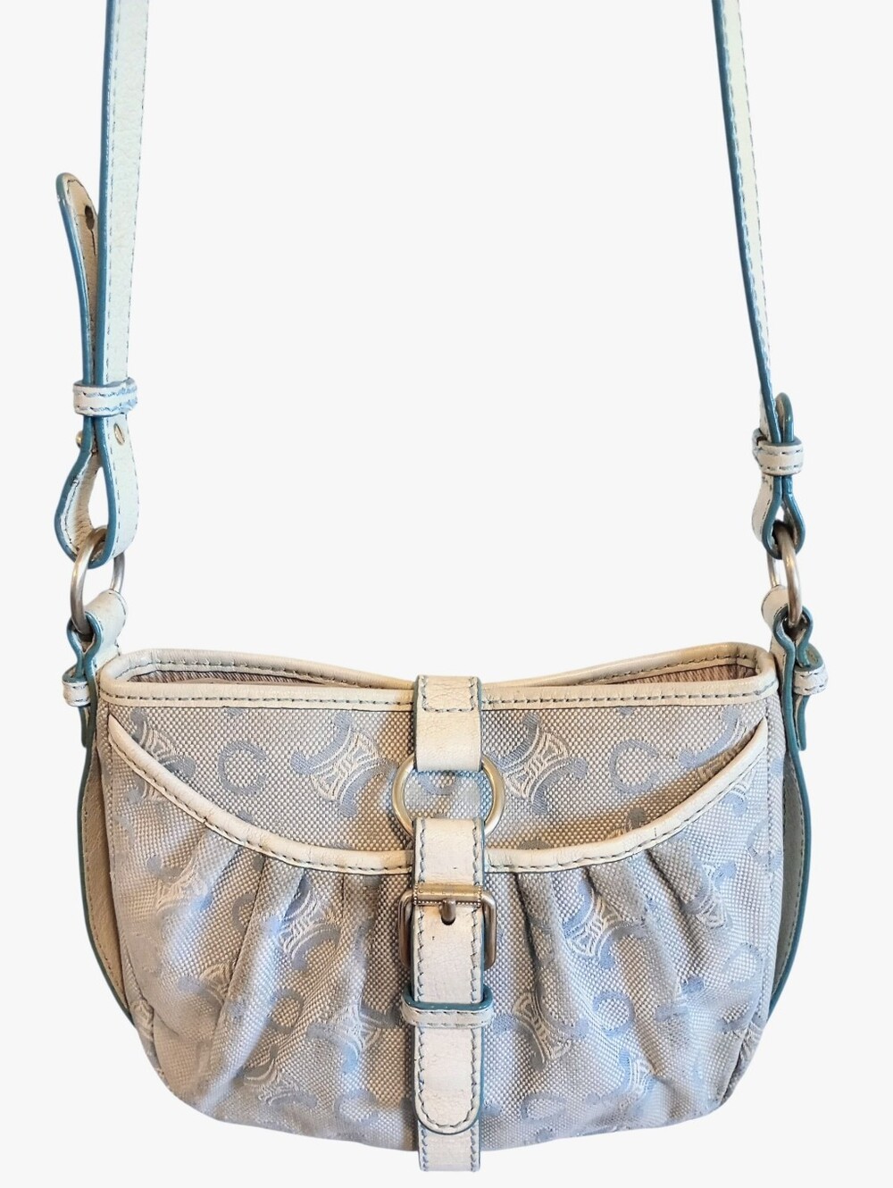 Celine C Macadam Canvas Shoulder Bag